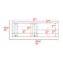 Mesa Para Tv Cuera, Capri y Wengue, Para Televisor Hasta 60 Pulgadas