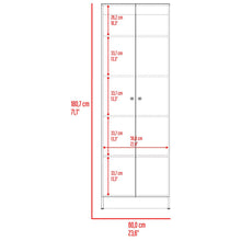 Alacena Pantry,  Blanco Duqueza, con amplios espacios para almacenamiento ZF
