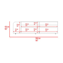 Mesa Para Tv Solene, Fresno Europeo y Plata Oscuro, Para Televisor Hasta 60 Pulgadas