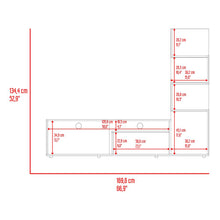 Mesa Para Tv Neri, Fresno Europeo y Wengue, Para Televisor Hasta 55 Pulgadas