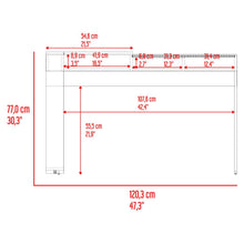Mueble Tocador Maggie, Blanco Cotta, con espacio para ubicar maquillaje incluye espejo ZF