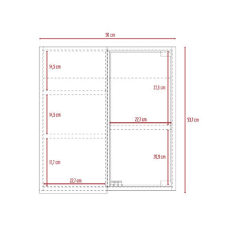 Gabinete de Baño Deneb, Beige, Incluye Puerta Espejo y Múltiple Superficies