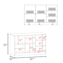 Barra de Cocina Ginger, Wengue, contiene tres entrepaños para guardar objetos de cocina ZF