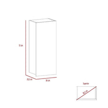 Gabinete de Baño Zielle, Blanco, con Tres Entrepaños