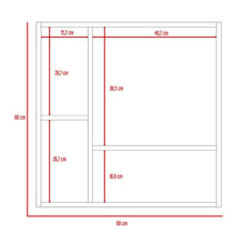 Gabinete de Baño Liena, Castaño y Café Claro, con Espejo Biselado de Buen Tamaño y Varios Entrepaños
