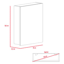 Gabinete de Baño Calix, Wengue, con Un Entrepaño X2
