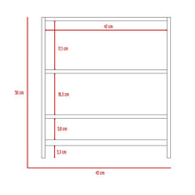 Gabinete de Baño Lupek, Blanco, con Tubo y Manija Metálicas