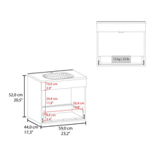 Mueble Para Lavamanos Hatta, Wengue, Incluye Lavamanos Praia 60 ZF