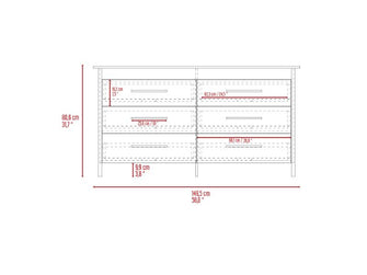 Organizador Rosember, Wengue, con Seis Cajones ZF