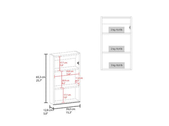 Gabinete de Baño Cary, Wengue, con Puerta Espejo y Tres Entrepaños ZF