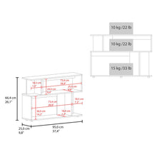 Mesa Auxiliar Asimetrica, Kronos Fresno Europeo, con espacio para ubicar objetos decorativos ZF