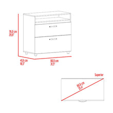 Organizador Barin, Fresno Europeo y Wengue, con compatimentos para objetos decorativos