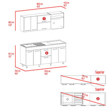 Cocina Integral Baraj, Bardolino, incluye Mesón Izquierdo ZF