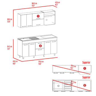 Cocina Integral Baraj, Bardolino, incluye Mesón Izquierdo ZF