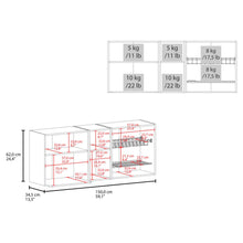 Gabinete Superior Corinto 150, Blanco y Fresno Europeo, con dos puertas abatibles ZF