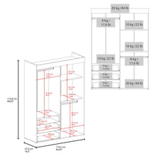 Closet Denver, Kronos Blanco, con cuatro puertas abatibles ZF