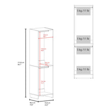 Closet Eco, Kronos Blanco, Con un entrepaño amplio para organizar ropa, sin puertas ZF