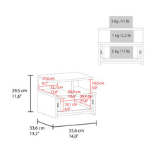 Mesa de Noche Flotante Nube, Kronos Azul, con un Cajón y División de dos Entrepaños