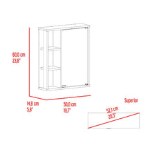 Gabinete de Baño Berkel, Fresno Europeo, con especio para guardar objetos de aseo personal