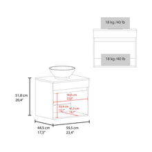 Mueble Baño Aereo Manchester, Blanco Duqueza, Con Amplio Espacio de Almacenamiento ZF