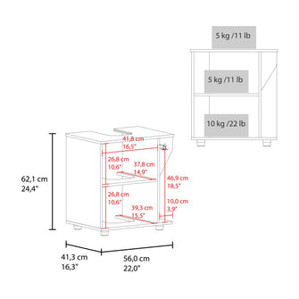 Mueble Para Lavamanos Pili, Wengue, No incluye Lavamanos