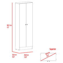 Alacena Pantry,  Blanco Duqueza, con amplios espacios para almacenamiento ZF
