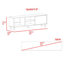 Mesa Para Tv Tunez, Nogal, Para Televisor Hasta 70 Pulgadas