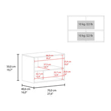 Gabinete Superior Multiusos, Kronos Blanco, Con dos puerta batientes ZF
