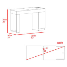 Mueble Tocador Ivak, Capri, con espacio para ubicar maquillaje incluye espejo