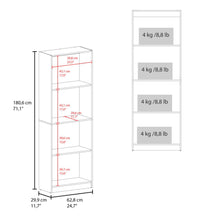 Biblioteca Home, Nogal Europeo, con Cuatro Entrepaños ZF