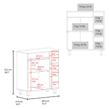 Modulo Microondas Sese, Kronos Blanco, Con dos puertas abatibles y compartimiento inferior para alimentos ZF