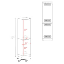 Closet Independiente 30, Blanco, Con 2 amplios compartimentos multiusos ZF