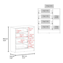 Organizador Havana, Blanco, con superficie para ubicar objetos decorativos ZF