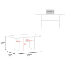 Mesa para Comedor Ascher, Positano, para Seis Puestos, No Incluye Sillas