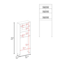 Gabinete de Baño Bristol 25, Kronos Blanco, Amplios Espacios para Colocar Objetos Decorativos ZF