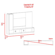 Panel de Tv Beta, Wengue y Mamba con Espacio Para Televisor de Hasta 65"