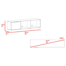 Mesa Para Tv Dorne, Avellana, Con Puerta Abatible, Para Televisor Hasta 65"