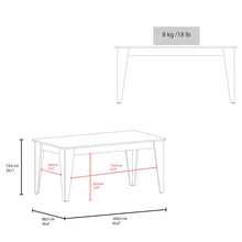 Mesa para Comedor Torino, Wengue, Diseño Moderno, No Incluye Sillas ZF