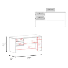 Escritorio Toronto, Kronos Wengue, con Dos Cajones y Amplio Espacio para Objetos Decorativos ZF