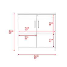Mesa Auxiliar Malibu, Nogal Europeo y Wengue, con dos puertas y cerradura ZF