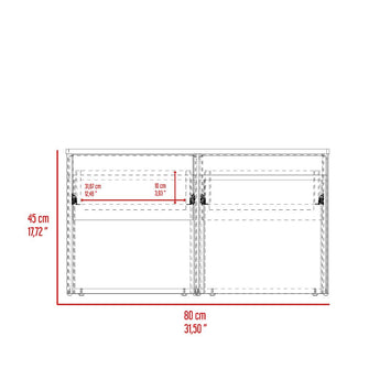 Mesa de Centro Lucien, Nogal Europeo, con espacio para colocar objetos decorativos ZF