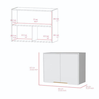 Combo para Cocina Carmelo, incluye Barra de cocina y Gabinete superior