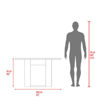 Comedor Volder, Nogal, con Amplia Superficie