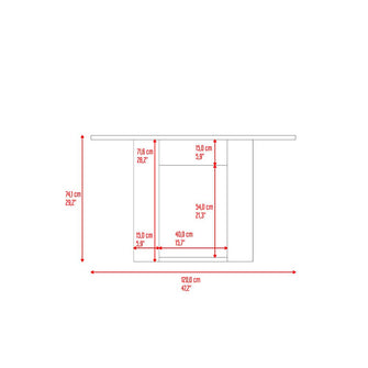 Comedor Volder, Nogal, con Amplia Superficie