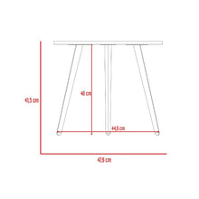 Mesa de Centro Zohi, Macadamia, con Diseño Redondo