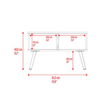 Mesa de Centro Toronto, Milan y Plata Oscuro, con espacio para colocar objetos decorativos