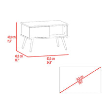 Mesa de Centro Toronto, Milan y Plata Oscuro, con espacio para colocar objetos decorativos