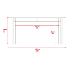 Mesa Para Comedor Estrella, Cartagena, Con amplio Espacio Superior, No incluye sillas