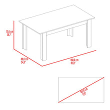 Mesa Para Comedor Estrella, Cartagena, Con amplio Espacio Superior, No incluye sillas