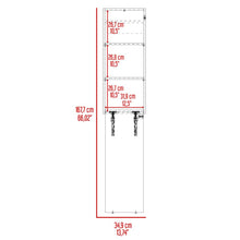 Mesa Para Planchar Plegable a la Pared Vesper, Blanco, con Amplia Superficie Baja Para Almacenamiento